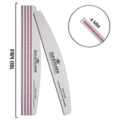 Двостороння пилочка Дизайнер Професіонал для нігтів (напівколо, дуга), 1 шт. 120/240 грит