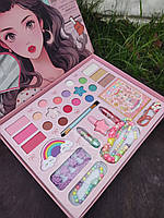 Косметика LK29686 — тіні, рум’яна, 20 кольорів, помада 2 шт, набір для манікюру, прикраси, наліпки, дзеркало.