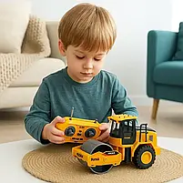 Іграшка спецтехніка на радіокеруванні 2136 — дорожній каток із гумовими колесами, акумулятор 3.7V, фото 5