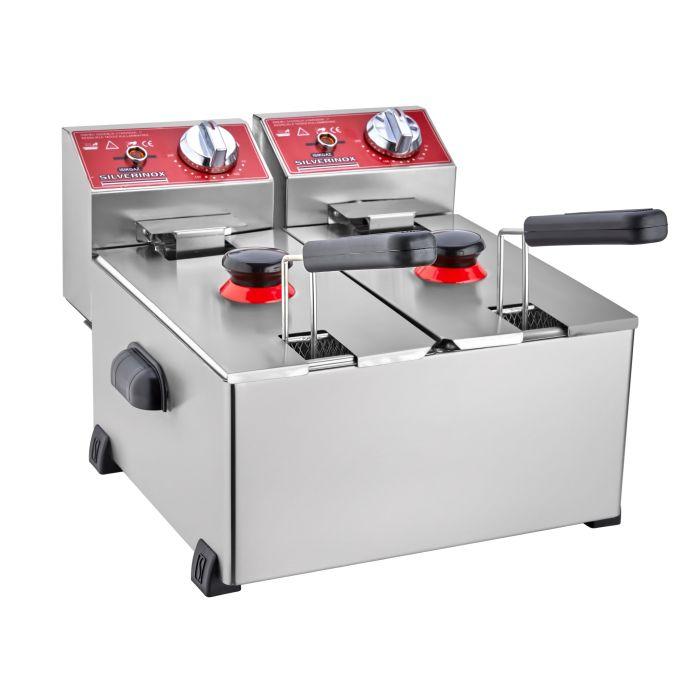 Фритюрниця електрична професійна Silver 2141 (3+3 Л)