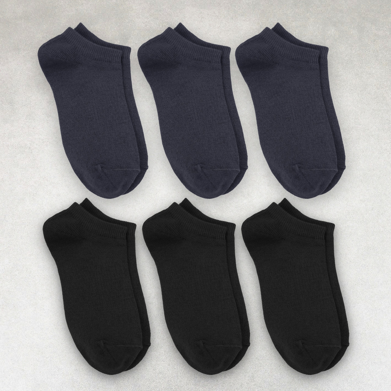 Шкарпетки чоловічі 6 пар «Black&DarkGrеy» короткі бавовна преміум сегмент розмір 39-42 арт.55.3/49.3, фото 1