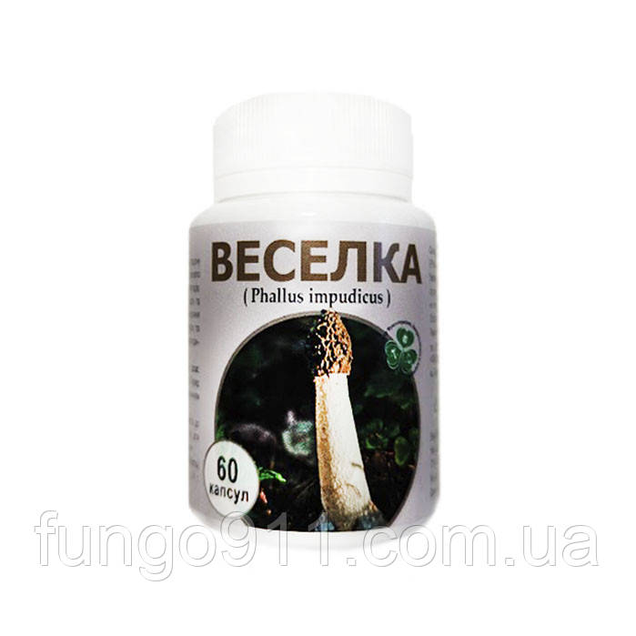 Веселка гриб 60 капсул Імуномодулятор з онкопротекторною дією