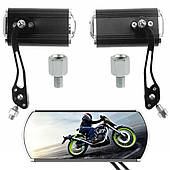 Дзеркало для мотоцикла алюмінієве легке кріплення m10 з адаптером для m8