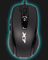 Миша A4-X750F-2 wheel mouse USB + PS/2, X7 Grey-Black, Надшвидкісна