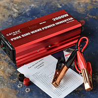 Інвертор 12 220v чистий синус Carspa 2000W Dc/ас перетворювач напруги для автомобіля, інвертори живлення