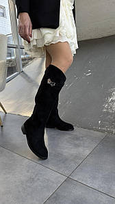 Чоботи жіночі, чорні 40