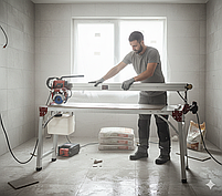 GTM Електроплиткоріз 1200 мм 230В/1750Вт  довжина різу 1200 мм, автоматична подача, фото 4