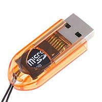Кардридер DL CR-01; T-Flash; SDHC; USB2.0; внешний