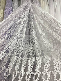 Тюль фатинова шиніль заввишки 2,8 м. білий