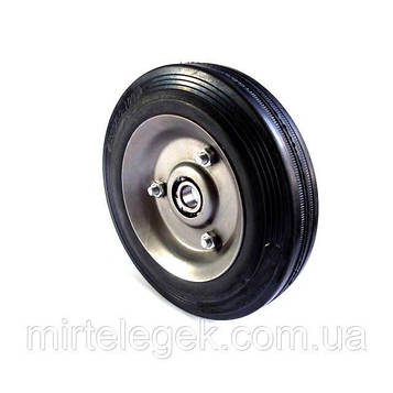 Колесо для візка 200 мм - 2 підшипника, метал Код/Артикул КН-200-2П/17