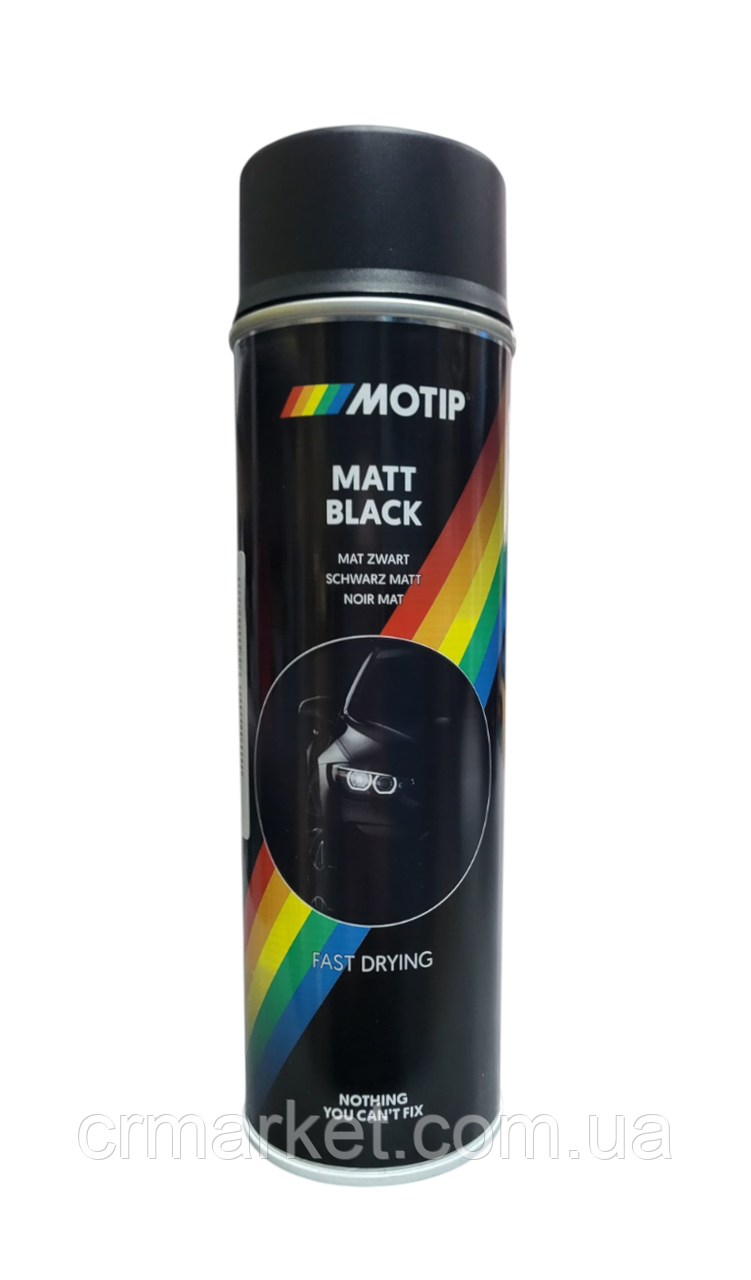 MOTIP - Акрилова фарба чорна матова (0,5л), фото 1