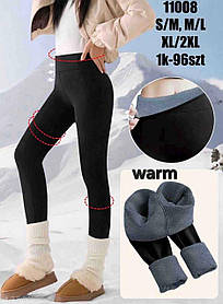 Лосини утеплені жіночі оптом, S/M-XL/2XL рр., арт. 11008