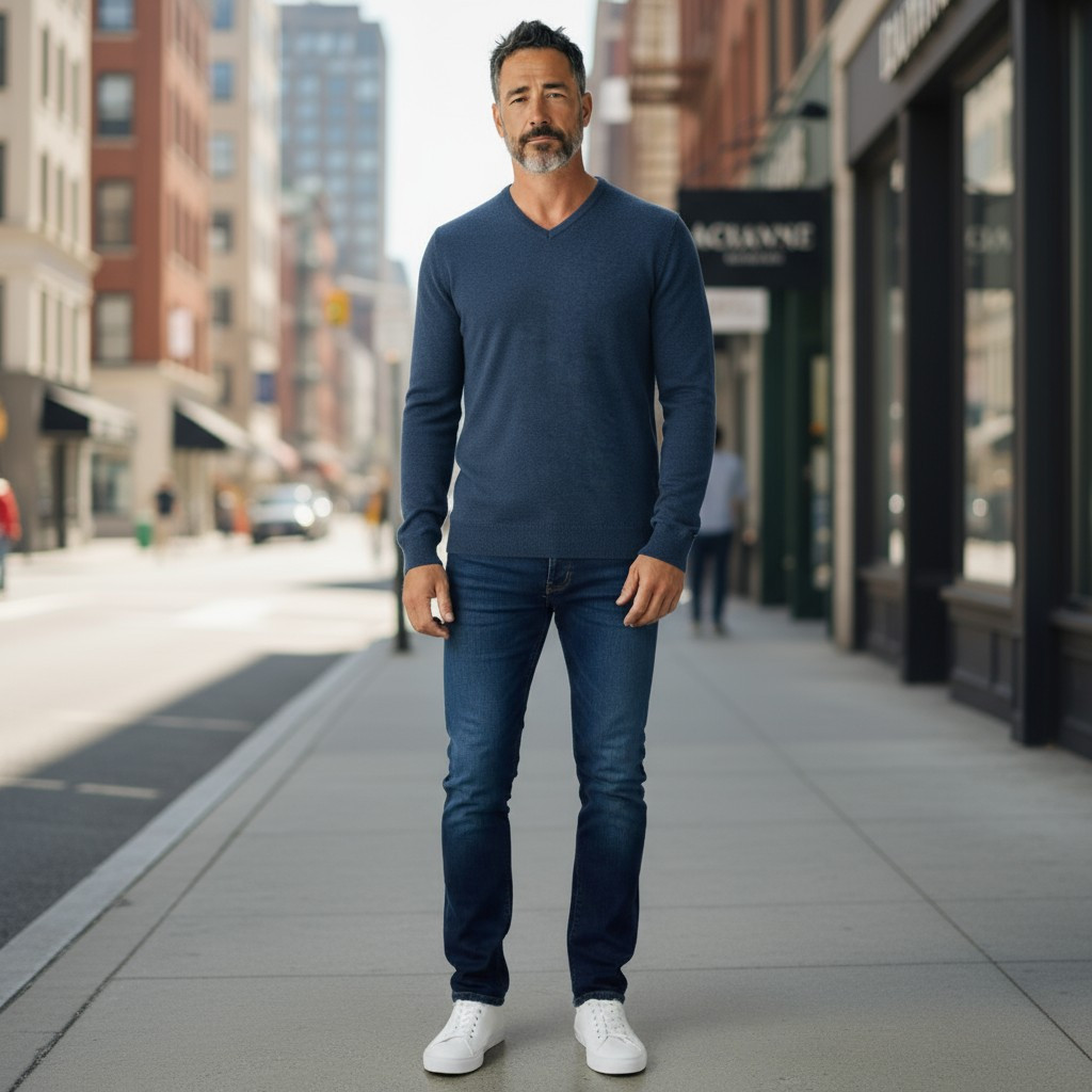 Реглан чоловічий Tony Montana T1002 K.INDIGOMEL 50% бавовна 50% акрил L(Р), фото 1