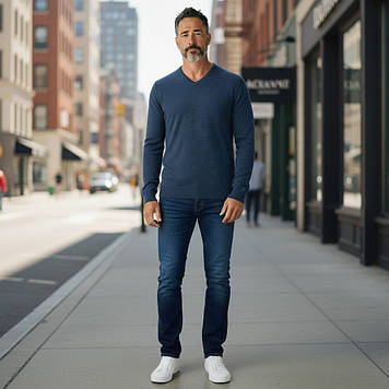 Реглан чоловічий Tony Montana T1002 K.INDIGOMEL 50% бавовна 50% акрил L(Р)