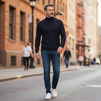 Реглан чоловічий Tony Montana T1003 LACIVERT 50% бавовна 50% акрил L(Р)