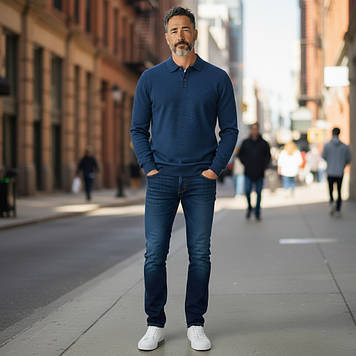 Реглан чоловічий Tony Montana T1006 K.INDIGOMEL 50% бавовна 50% акрил M(Р)