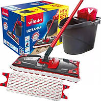 Набір для прибирання Vileda UltraMax 2in1 Microfibre  (155737) Швабра + відро з віджиманням