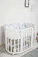 Ліжечко-трансформер дитячий 7в1 Білий (11025)