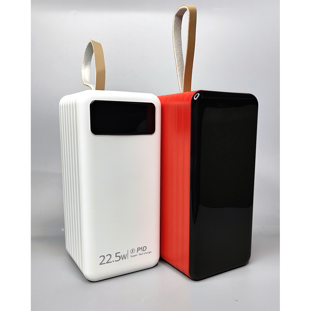 Універсальна мобільна батарея Borofone PD90 павербанк з функцією швидкої зарядки та ліхтариком QC+PD 90000 mAh Білий, фото 1