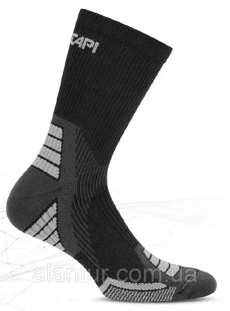 Trail/Run Crew  шкарпетки (Black/Anthracite, 37-39), фото 1