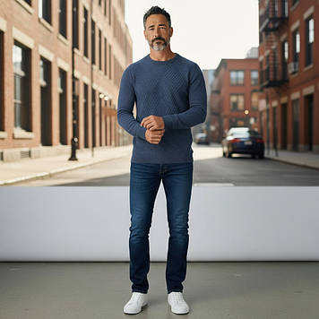 Реглан чоловічий Tony Montana T1301 INDIGOMEL 50% бавовна  50% акрил L(Р)