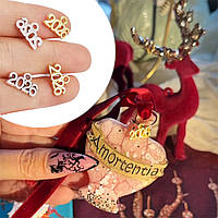 Підвіска на іграшки "2026", 10 шт., метал.