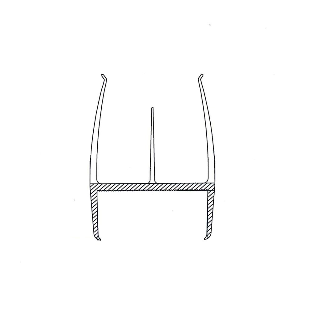 Дверной уплотнитель (уплотнительный профиль) 47мм  Италия, фото 1