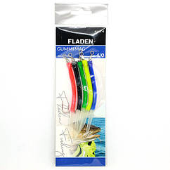 Морський монтаж Fladen Gummi Mac 5p Assorted Glowing 4/0 (17-821-40)