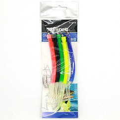 Морський монтаж Fladen Gummi Mac 5p Assorted Glowing 9/0 (17-821-90)