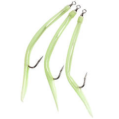 Морський монтаж Fladen Rubber Mac 3 pcs size 14/0 Luminous (17-816-140)