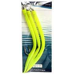 Морський монтаж Fladen Rubber Mac 3 pcs size 14/0 Yellow (17-819-140)