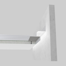 Профіль тіньового шва з LED-підсвіткою АСТ-201 без покриття