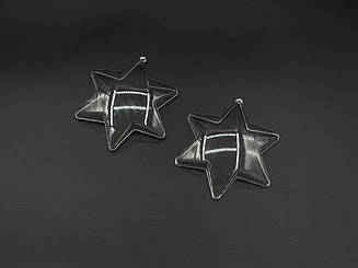 Акрилові заготовки. Зірка. 105мм
