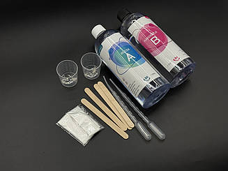 Эпоксидная прозрачная смола и отвердитель А-474мл/В-474мл