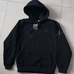 Теплий чорний спортивний батнік-худі з капюшоном "Юніор" для хлопчика та дівчинки Розміри: 1-2, 3-4, 5-6, 7-8 років (36040-2)