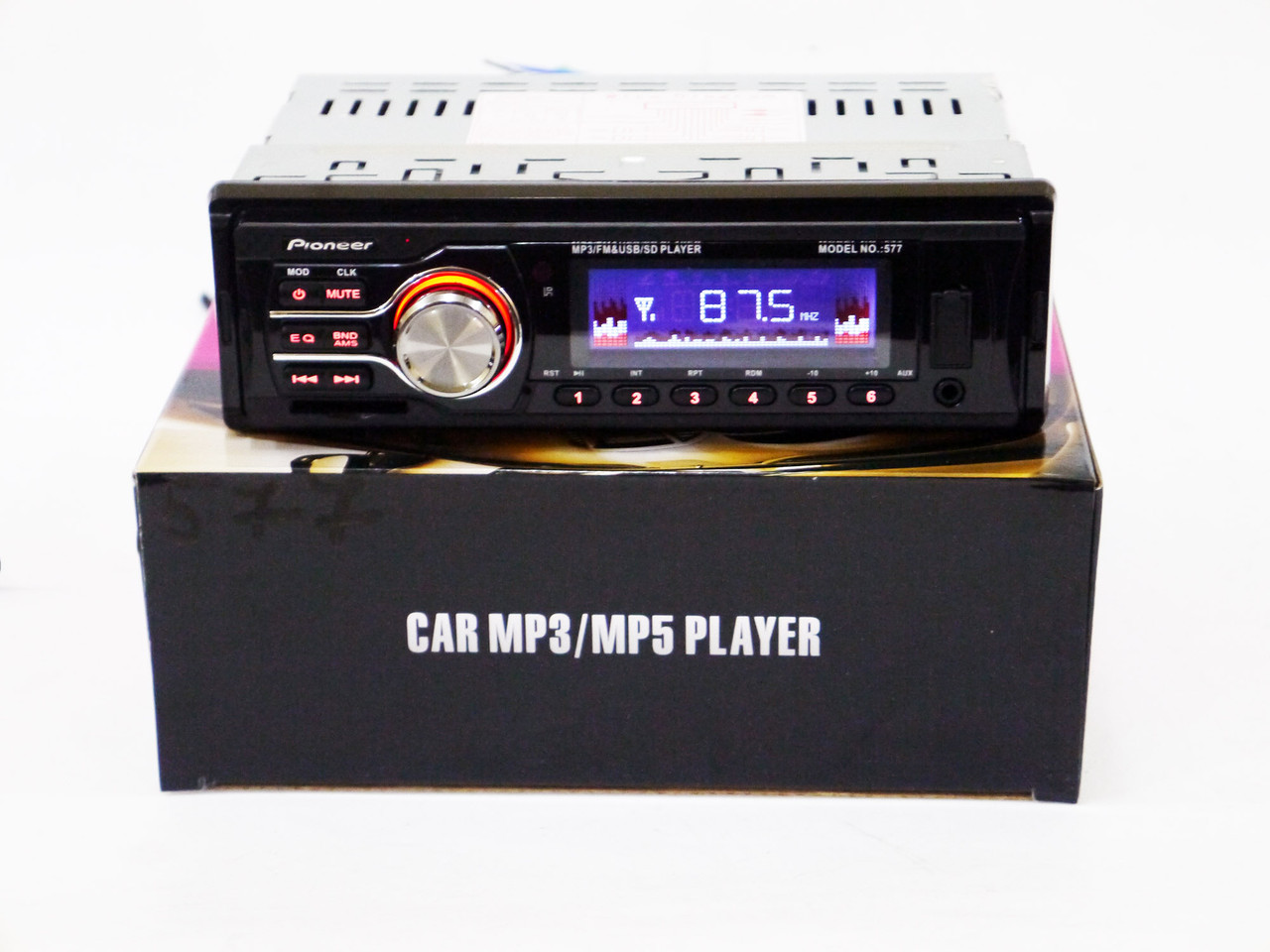 Автомагнітола 577 — MP3 Player, FM, USB, SD, AUX