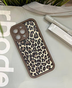 Чохол леопардовий протиударний на iPhone 14 pro