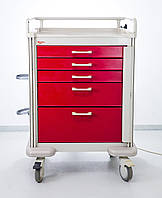 Б/У Тумбочка асистент для анестезіолога Metro Basix Plus Emergency Trolley