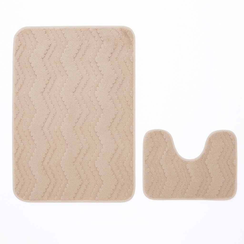 Набір килимків у ванну кімнату (розмір 50*80 см, 40*50 см), фото 1