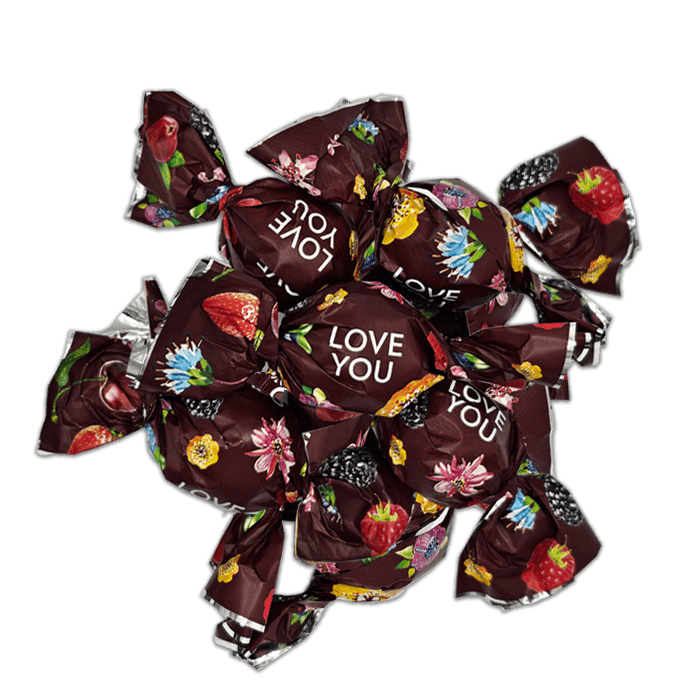 Цукерка «Фрукфета» в шоколаді Love me, 1 шт, фото 1