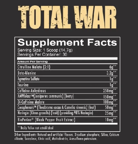 Предтрен RedCon1 Total War 30 serv. 435 g, фото 2