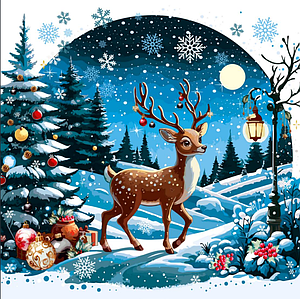 Серветка ТМ "Luxy" 33х33, 3 шари, 18 шт., "У казковому лісі"