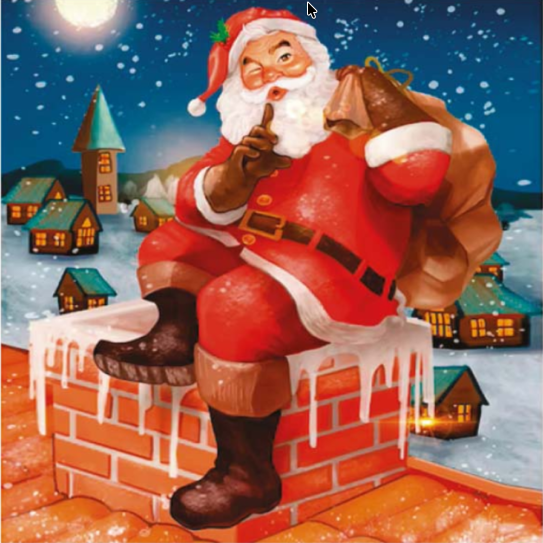 Серветка ТМ "La Fleur" 33х33, 2 шари, 16 шт., "Магія подарунків", фото 1