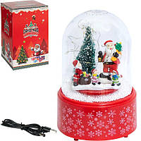 Куля-мітель "Новий рік", 100 мм, асортимент (ZY-1423USB)