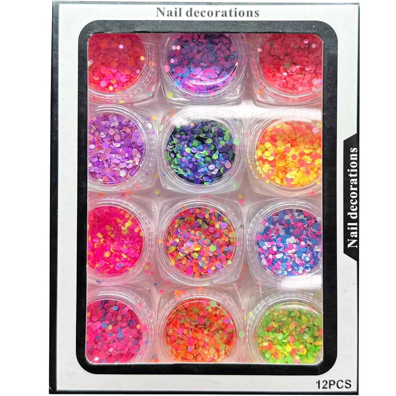 Конфетті (камифубуки) набір для декору T-108, 12 кольорів асорті