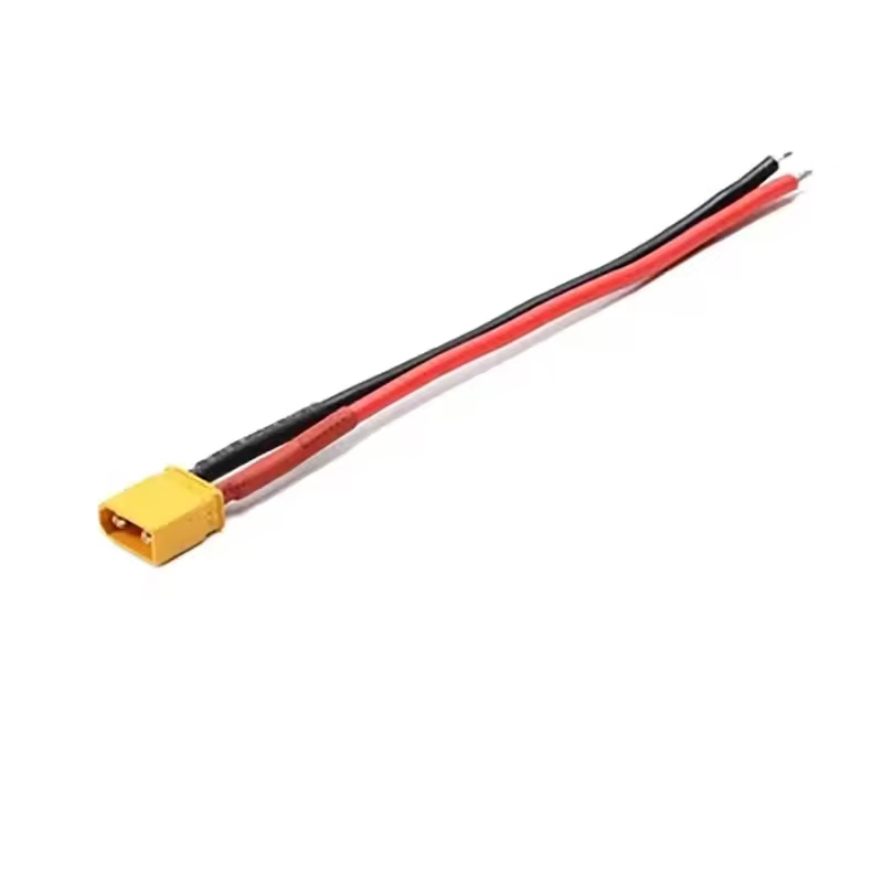 Силовий розʼєм Amass XT30U-M з дротом 14AWG (10 см), фото 1