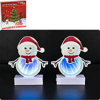 Нічник новорічний "Сніговик", тунельний 3D (RH-3)