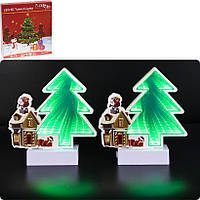 Нічник новорічний "Ялинка", тунельний 3D (RH-2)