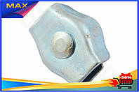 ST Затискач для троса нове попління Apro 4 мм одинарний 50 шт сталевий кріплення для тросів з'єднувач OST|ER