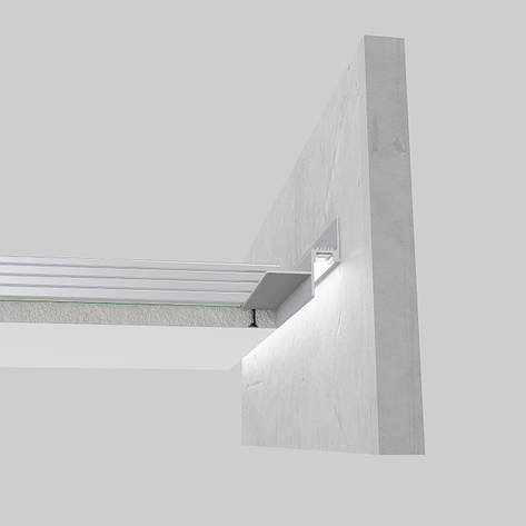 Профіль тіньового шва з LED-підсвіткою- ACT-14/12 без покриття, фото 1